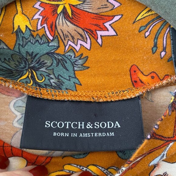 Scotch & Soda Long-Sleeve Allover Printed Top Size S - Picture 6 of 7